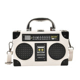 RETRO RADIO BOX SHAPED MESSENGER BAG_CWAB0985