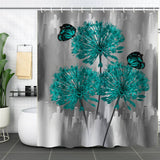 DANDELION FLOWER WATERPROOF SHOWER CURTAIN_CWMM1794