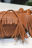 Cwab1570_Leisure Drawstring Tassel Bucket Shoulder Bag
