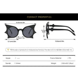 HIP HOP FUNNY BAT FASHION SUNGLASSES FOR WOMEN_CWASG0245