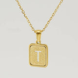 FASHION 26LETTER STAINLESS STEEL PENDANT NECKLACE_CWAJE0678