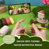 HAND KNITTED DIY BOUQUET CROCHET MATERIAL PACK_CWMM0818