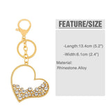RHINESTONE SPARKLY HEART KEYCHAIN_CWAJE0956