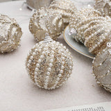 8/12Cm Painted Foam Xmas Ball Ornament Set_Cwmm9964