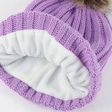 Winter Adult Outdoor Warm Knitted Scarf Suit Women_Cwmm2812