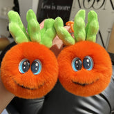 CUTE PLUSH CARROT CAR KEYCHAIN BAG PENDANT_CWMM2549