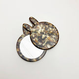 CUTE BUNNY COMPACT MIRROR ACETATE FLORAL_CWMM6374