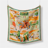 Uv Protection Scarf Lightweight Satin Square_Cwasc0657