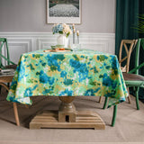 Tie-Dye Camouflage Printed Pastoral Tablecloth_Cwmm0975