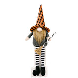 HALLOWEEN HANGING LEG DOLL ORANGE HAT ORNAMENTS_CWMM1771