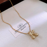 NEW LETTER PENDANT NICHE TEMPERAMENT NECKLACE_CWAJE2063