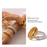 CHIC WIDE SNAKE CHAIN BANGLE IN GOLD SILVER STEEL_CWAJE4772