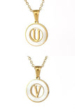 A Z ALPHABET INITIALS PENDANT NECKLACE_CWAJE222