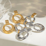 STAINLESS STEEL HOOP EARRINGS HIGH END EARRINGS_CWASC1670