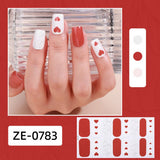 Valentine Pink Heart Lip Nail Stickers_Cwmm11217
