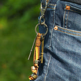 Vintage Style Long Tassel Leather Keychain_Cwmm4705