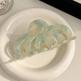 Vintage Pumpkin Acetate Hair Claw Clip For Women