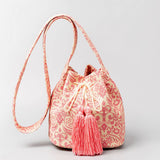 BOHEMIAN PRINT BUCKET BAG SHOULDER BAG_CWAB1995