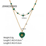 LOVE LIGHT LUXURY NICHE BEADED CLAVICLE NECKLACE_CWAJE1900