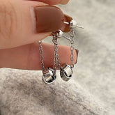 GEOMETRIC SPIRAL TWIST PENDANT TASSEL EARRINGS_CWAJE3131