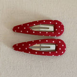 Red Polka Dot Bb Clip Cute Side Bangs Clip_Cwaha08078