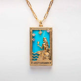 Womens Personalized Vintage Tarot Necklace_Cwmm3786