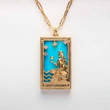 Womens Personalized Vintage Tarot Necklace_Cwmm3786