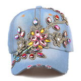 Women'S Patch Baseball Cap Rhinestone Sun Hat_Cwah1000
