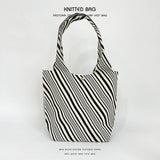 NEW NICHE DESIGN PATTERN KNITTED SHOULDER HANDBAG_CWAB2377