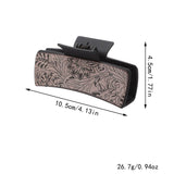 Western Cactus Sunflower Hair Claw Leather Clip_Cwasc1610