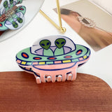 Ufo Alien Hair Claw Cartoon Space Acrylic Clip_Cwaha1495