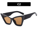 Uv Protection Large Frame Cat Eye Sunglasses_Cwasg0314