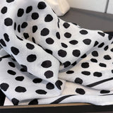Geometric Polka Dot Herringbone Silk Scarf_Cwasc03313
