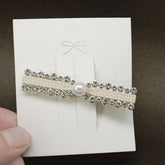 BANGS WITH DIAMOND PEARL HAIRPIN BOW HAIRPIN_CWAHA4740