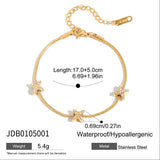 18K GOLD X CHARM BRACELET STAINLESS STEEL DESIGN_CWAJE4731