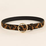 FASHION BELT LEOPARD SNAKE PRINT BELT_CWMM3933