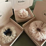 BALLET PRINCESS LACE HANDMADE SWAN SCRUNCHIE_CWAHA5502