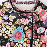SINGLE BREASTED FLORAL PRINT QUILTED JACKET_CWOJA1564