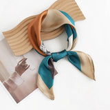 Simple Color Block Printed Scarf And Square Scarf_Cwasc0499