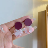 SIMPLE WARM COLOR SWEET EARRINGS_CWAJE1640