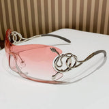 Y2K Style Cobra Integrated Large Frame Sunglasses_Cwasg0347