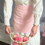Towel Fabric Small And Fresh Half-Body Apron_Cwmm5811