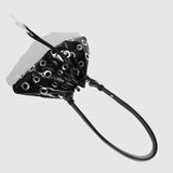 METAL EYELET BUCKET BAG WITH RIVETS FOR WOMEN_CWAB5682