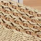 LARGE CAPACITY BEACH PAPER ROPE HOLLOW WOVEN BAG_CWAB2031
