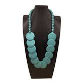 BOHEMIAN RETRO LARGE DISC BEADED NECKLACE_CWMM4574