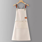 CUSTOM COTTON CANVAS KITCHEN APRON FOR WOMEN_CWMM6623