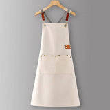 CUSTOM COTTON CANVAS KITCHEN APRON FOR WOMEN_CWMM6623