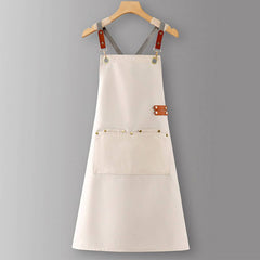 CUSTOM COTTON CANVAS KITCHEN APRON FOR WOMEN_CWMM6623