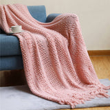 SOFT WARM CHUNKY KNIT BLANKET THROW_CWMM0195