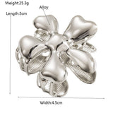 MINIMALIST FLORAL GEOMETRIC HAIR CLAW CLIP_CWAHA6192
